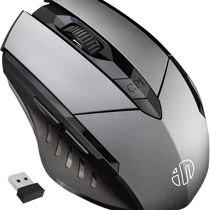 Bluetooth Compatible Mouse Rechargeable 2.4G INPHIC PM6 Wireless Mouse Office Mute Support PC Laptop Tablet Smartphone Universal