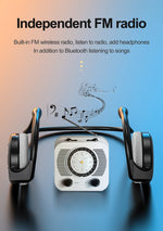 Wireless Headphones Bluetooth MP3 Player Headsets FM Radio On-Ear Comfort TF Card Slot Sport Wireless Earphones with Microphones