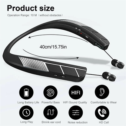 LZ-6 LZ-5 Bluetooth 5.0 Neckband Headset Wireless Earphone Speaker Headphone Waterproof Sport Headset With Mic NoiseCancelling