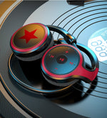 Wireless Headphones Bluetooth MP3 Player Headsets FM Radio On-Ear Comfort TF Card Slot Sport Wireless Earphones with Microphones