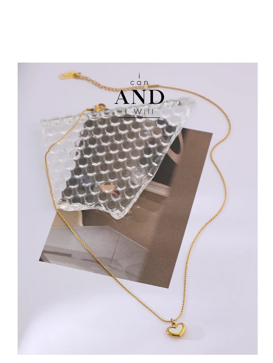 Yhpup Cute Heart Natural Shell Pendant Necklace 18 K Plated Stainless Steel Collar Necklace Gift Jewelry бижутерия для женщин