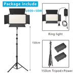 Nagnahz U800 LED Photo Studio Light for Tiktok Youbute Game Live Video Lighting Portable Video Recording Photography Panel Lamp
