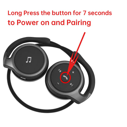 Arikasen A6 Bluetooth Earphones On ear Comfortable Wireless Headphone Microphone Deep Bass 3D Stereo Sound Bluetooth 5.0 Headset