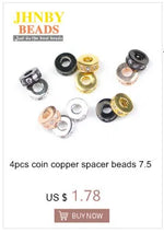 JHNBY Gold Plated Metal beads 2/3/4/5/6/8MM Round Iron Spacer Loose Beads For Jewelry Bracelets Necklace Making DIY Accessories