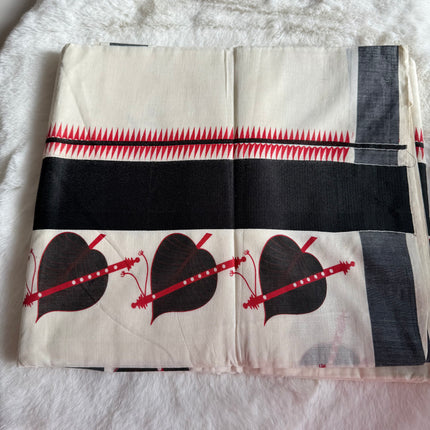 Kerala Kasavu Onam saree cotton S111