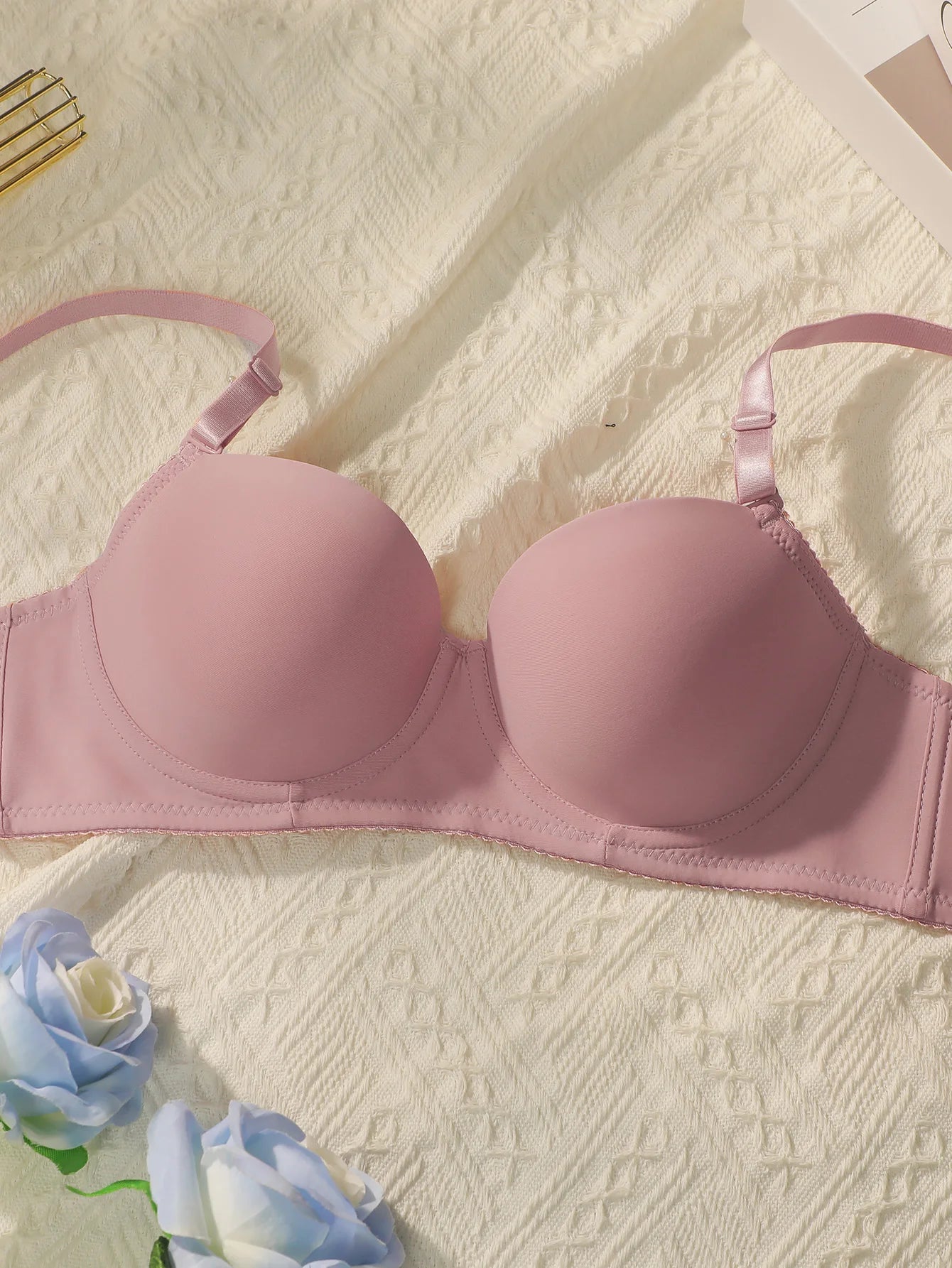 2sets Solid Underwire Lingerie Set Women Push Up Bra With Steel Ring Fashion Women Underwear Panty Everyday Bras Sets J2611