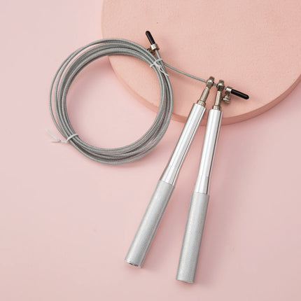 Steel wire skipping rope fitness sports equipment bearings skipping rope middle school students training aluminum alloy