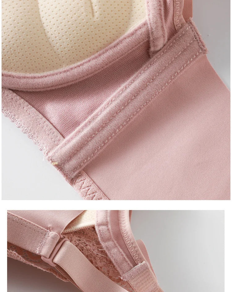 8cm Thickened Non-empty Cup Underwear Small Chest Gather Anti-sagging Hand-cup Bra Adjustable Bra Women