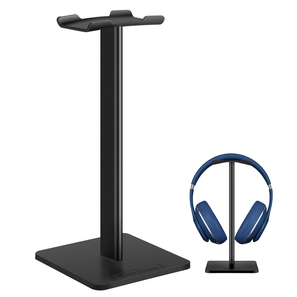 RGB Headphones Stand Holder Desk Gaming Headset with 2 USB Ports Cool Display Holder Non-Slip Rubber Base for Gamer