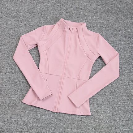 Sports Coat Women's Shirt Yoga Slim Long Sleeve Fast Running Thin Pilates Fitness Suit Top Clothing