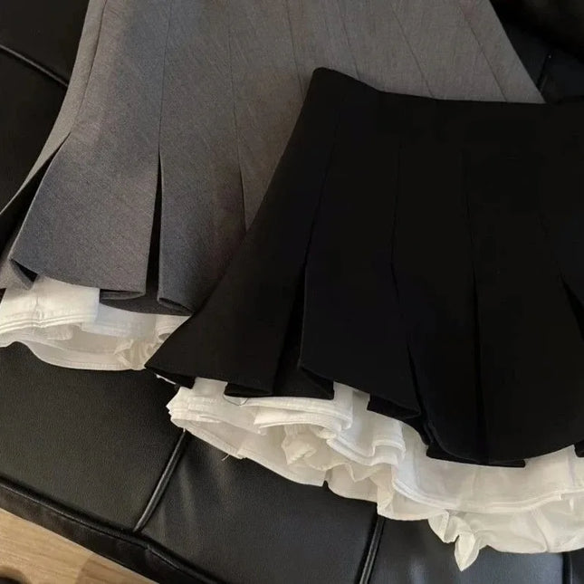 Silver Sequin Skirt Woman High Waist Mini Skirt Woman Fashion Shiny Glitter Elegant Short Skirts For Women Y2k Skirts