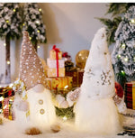 1~4pcs 2024 Christmas Doll Elf Knitted Gnome with Led Night Light Christmas Decorations for Home Xmas Navidad New Year 2025 Gift