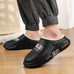 New Winter Men Warm Slippers Cotton Slippers Outdoor Indoor Cotton Shoes Waterproof Mens Comfortable Home Bedroom Plush Slippers