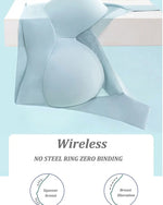 Women Sexy Bra Full Cup Brassiere Female U Back Underwear Lace Splicing Pespective Bralette V Neck Intimates Lingerie Large Size