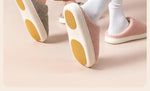 House Fuzzy Slipper Women Striped Winter Warm Fur Plush Non Slip Grip Indoor Lazy Soft Female Thermal Home Shoe Flat Male Men