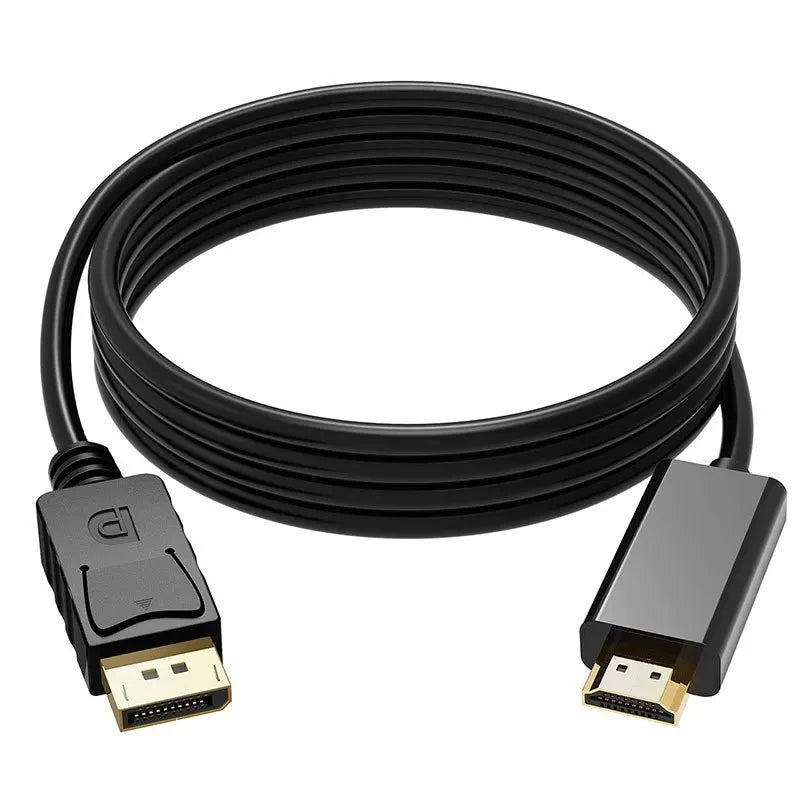 Dp To Hdmi Cable 1.8m 4k HD Adapter Cable Computer Monitor Cable Converts Large Dp To Hdmi