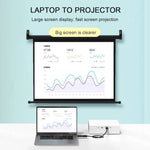 4K DisplayPort to HDMI-compatible Adapter Male DP to Female HDMI-Compatible Cable Converter Video Audio For HDTV PC Projector