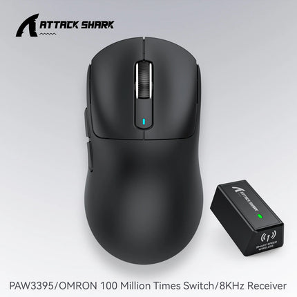 Attack Shark X3orX3Pro  PixArt 1K/4K lightweight，3-mode macro wireless gaming mouse,26K DPI PAW3395,suitable for laptop/Win/Mac