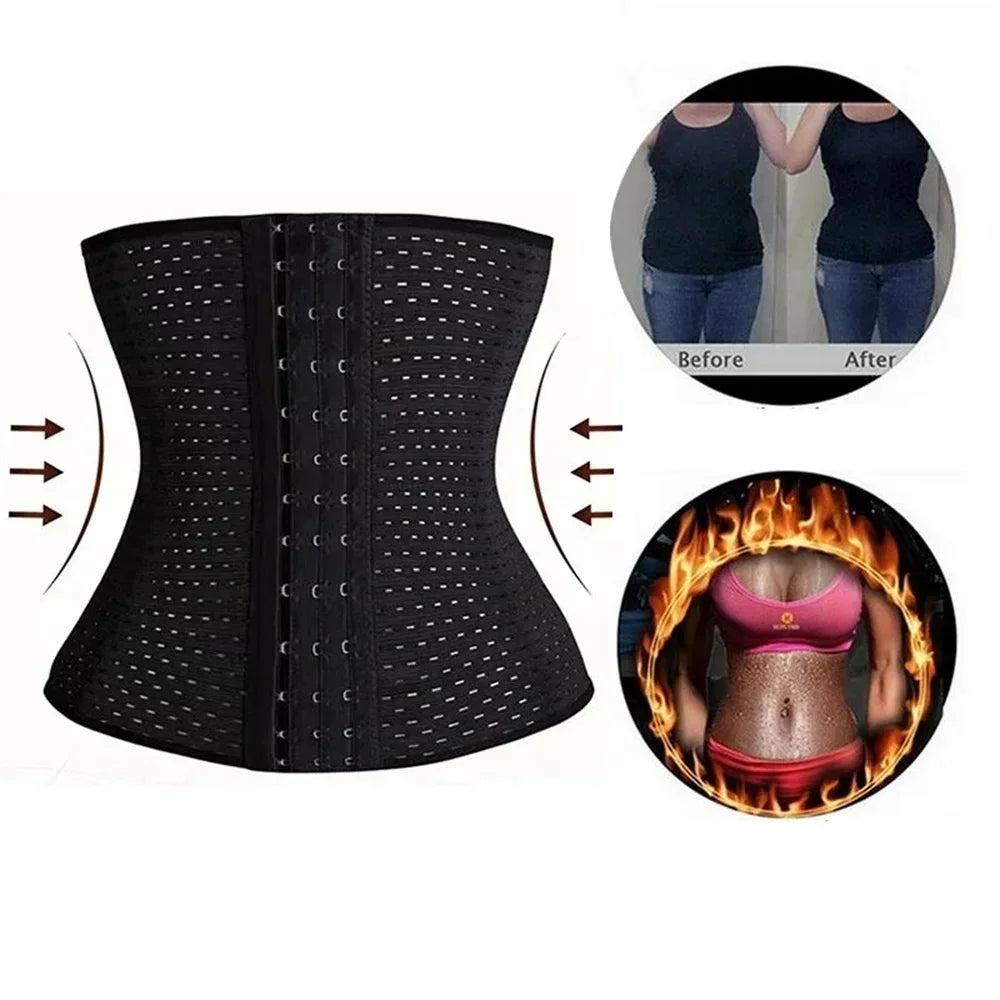 Women Body Shapewear Black Belly Band Tummy Slimming Shaper