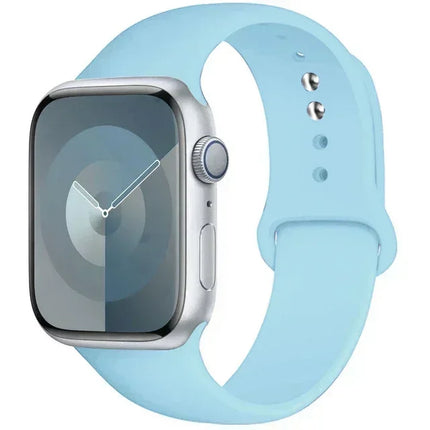 Silicone Band For Apple Watch strap 44mm 45mm 40mm 41mm 42-38mm 45 mm sport bracelet iwatch series 8 7 6 5 4 3 SE 9 Ultra 2 49mm