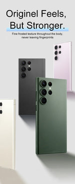 UltraThin 0.3mm shockproof transparent Outer case For Samsung Galaxy S24 Ultra Plus Solid Color Clear Frosted Matte PP Hard Case