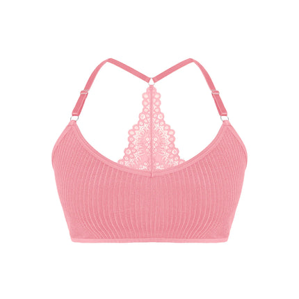 Sexy Women Underwear Backless Ribbed Bras Female Brassiere Breathable Camisole New Fashion Lingerie Solid Wireless Ladies Bras