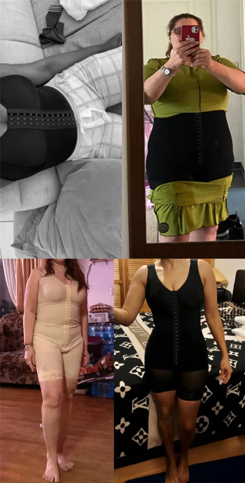 Full Body Shapewear Compression Girdle Fajas Colombian Corrective Underwear Tummy Control Shaper Butt Lift Slim Corset Bodysuits
