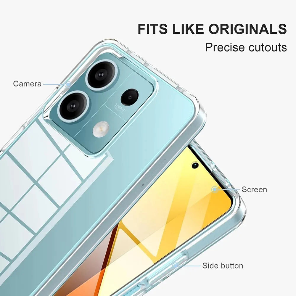 360 Full Silicone Case for Xiaomi Redmi Note 13 14 Pro Plus 12S 11S 10S 9 8 7 Pro 9S 14C 14T 13T 12T 11T 10T Poco X6 X5 X4 X3 F3