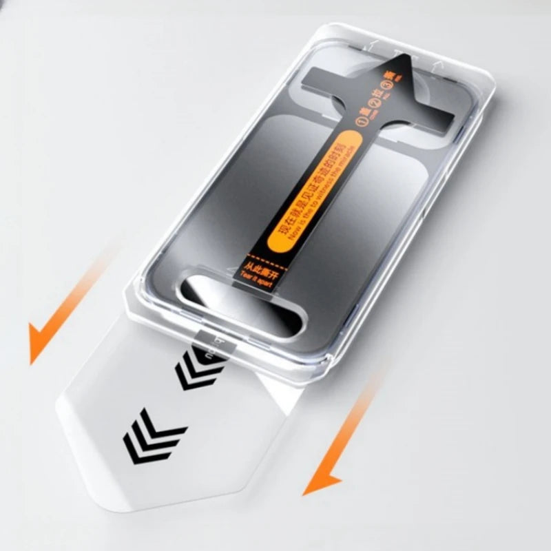 2Pcs Tempered Glass Easy install For iPhone 15 Pro Max 14Pro Full Cover Screen Protector Dust Free Installation For iPhone 15Pro