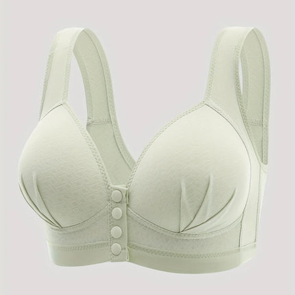 Comfortable Wireless Bra with Thin Cotton Cups Breathable Supportive and Shaping – Floral Print Lightly Padded@T36
