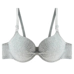 Bras Sexy Women Cotton Gathered Bra Deep V Underwire Ladied Brassiere Push Up Lingerie Solid Bras Backless Intimate Underwear