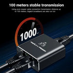 1 IN 2 Network Splitter 1000Mbps RJ45 Adapter Gigabit Converter Internet Ethernet 8P8C Extender Plug Extension