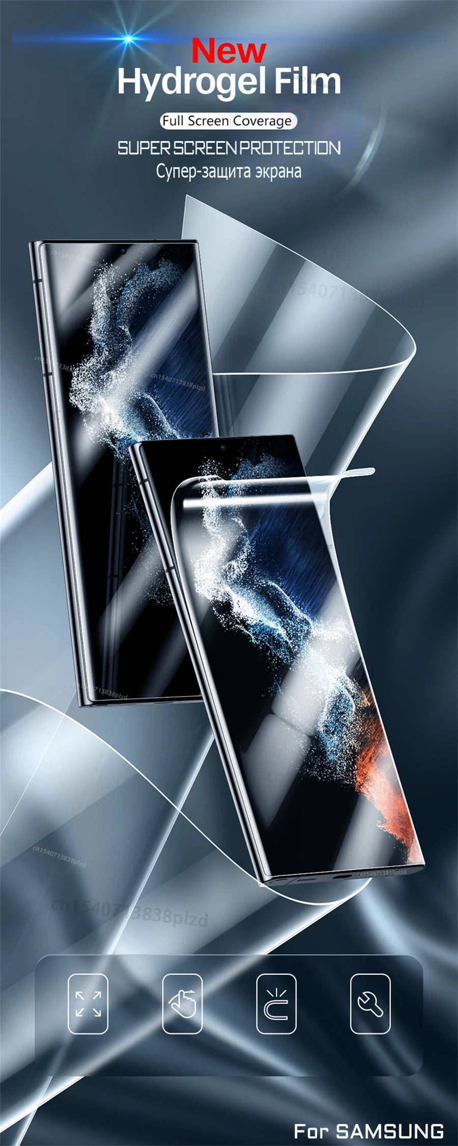 For Samsung Galaxy S24 S23 S22 S21 S20 Plus Ultra Screen Protector Note 20 10 9 S10 S9 Lite FE S10E A55 A35 A54 A34 A15 5G Film