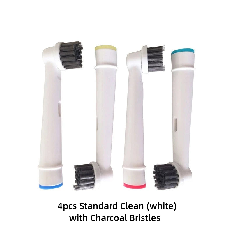 4/8PCS Replacement Brush Heads for Oral B Electric Toothbrushes Floss Cross Action 3D Pro White Precision Standard Daily Clean