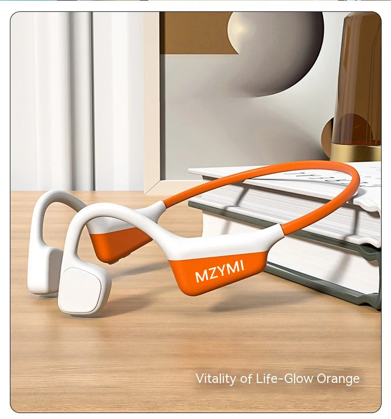 MZYMI A20 Bone Conduction Neckband Wireless Earphones Mijia Bluetooth Headphones Sports Over Ear Headset With Mic Stereo Earbud