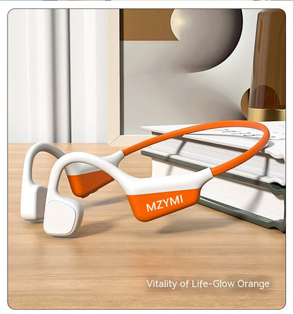 MZYMI A20 Bone Conduction Neckband Wireless Earphones Mijia Bluetooth Headphones Sports Over Ear Headset With Mic Stereo Earbud