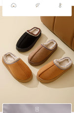 Winter Bohemian Style Indoor Fluffy Slippers with Anti-Slip and Warm Design for Comfortable Feet