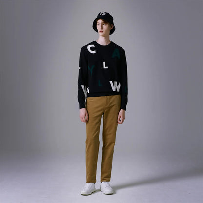 CALLAWAY High-end Men's Knitted Sweater! New Style! Luxury Brand Letter Golf Apparel, Trendy Design, A Must-have for Autumn!