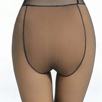 Winter Women Thermal Leggings Warm Sexy Elastic Translucent Stocking Girls Fleece Thermal High Waist Slim Thicken Tight Pants