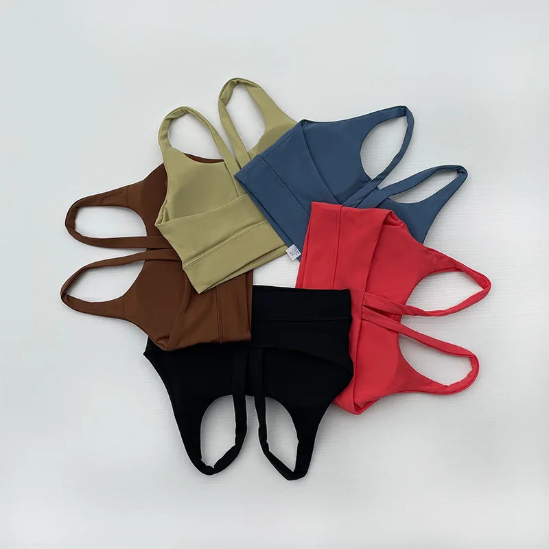 lulu Same Style Yoga Sports bra Women's High-intensity Shock-proof Fitness bra Simple Beautiful Back Fashion Yoga bra