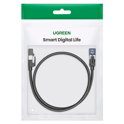 UGREEN CAT8 Ethernet Cable 40Gbps 2000MHz CAT 8 Networking Cotton Braided Internet Lan Cord for Laptops PS 4 Router RJ45 Cable