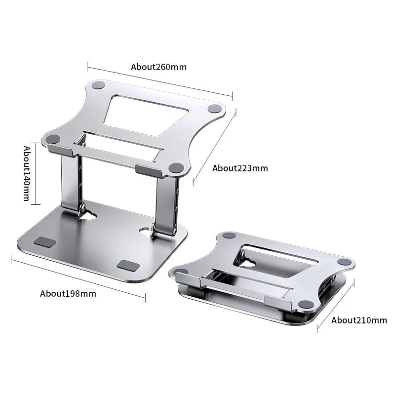 Phone Tablet Stand Adjustable Aluminum Alloy laptop Tablet up to 17 