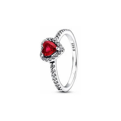 Red Series Christmas Apple Love Gift Dangle Charms Beads 925 Sterling Silver Plated Fit Original Heart Bracelet Women Jewelry