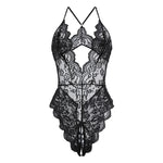 Transparent Lingerie For Women Super Hot Erotic Underwear Sex Pajamas Crotchless Pornographic Lace Teddies Bodysuit Sexy Outfit