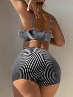 Drawstring Front Shorts Bikinis 2025 High Waist Swimsuit Women Swimwear Female Bathers Bathing Swimming Swim Suit Beachwear