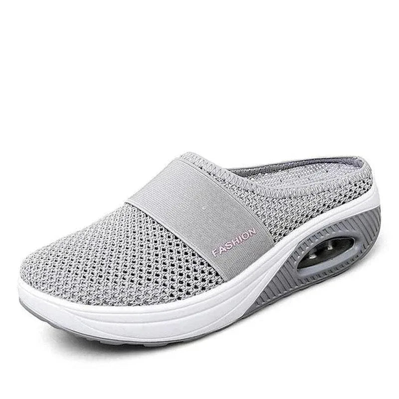 Women Wedge Breathable Slippers 2024 Summer Anti-slip Premium Sandals Vintage Casual Female Platform Shoes Plus Size Slides
