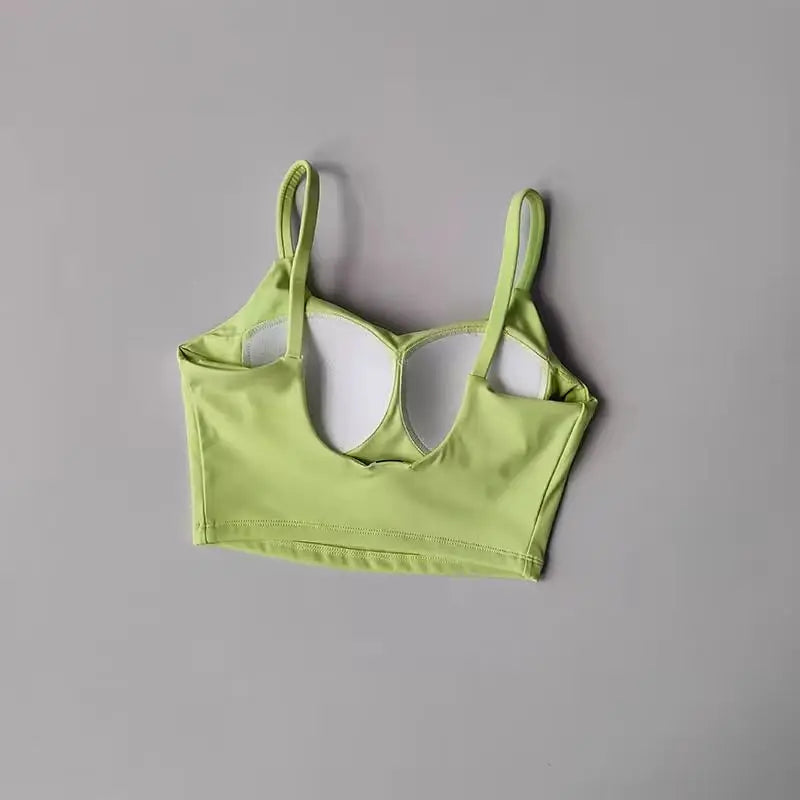 Breathable Sports Bra for Women, Fitness Top, Push Up Sport Bra, Fixed Pad, Yoga Underwear, Sport Tops  Running Vest, Gym Wear