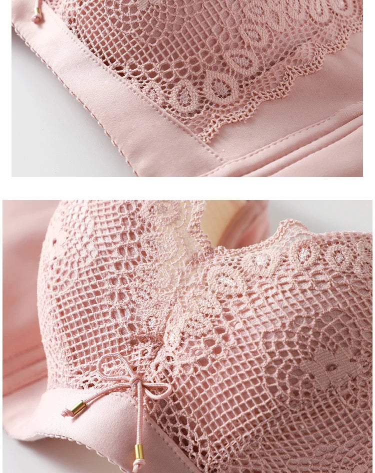 8cm Thickened Non-empty Cup Underwear Small Chest Gather Anti-sagging Hand-cup Bra Adjustable Bra Women