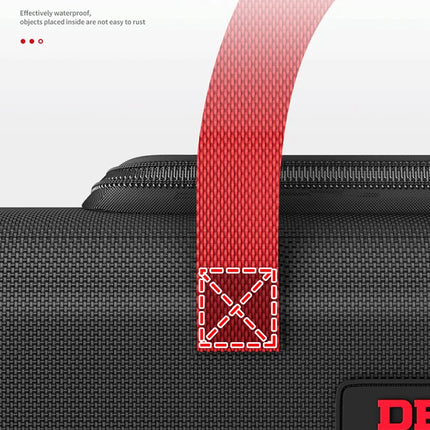 DELIXI ELECTRIC Tool Bag Oxford Cloth Portable Storage Bag, Professional Electrician and Carpenter Repair, Home Storage, HandBag