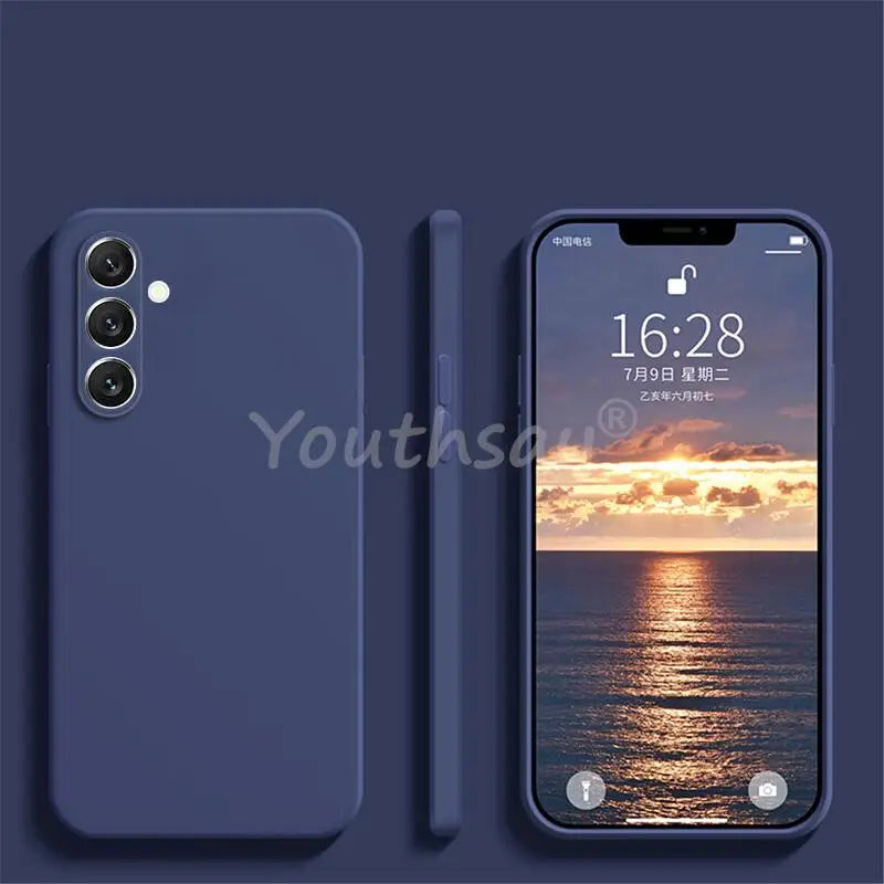 For Samsung Galaxy S24 FE Case Silicone Plain Protect Cover Samsung S25 FE S24 FE S23 S21 S22 Plus Ultra Cover Rubber Case